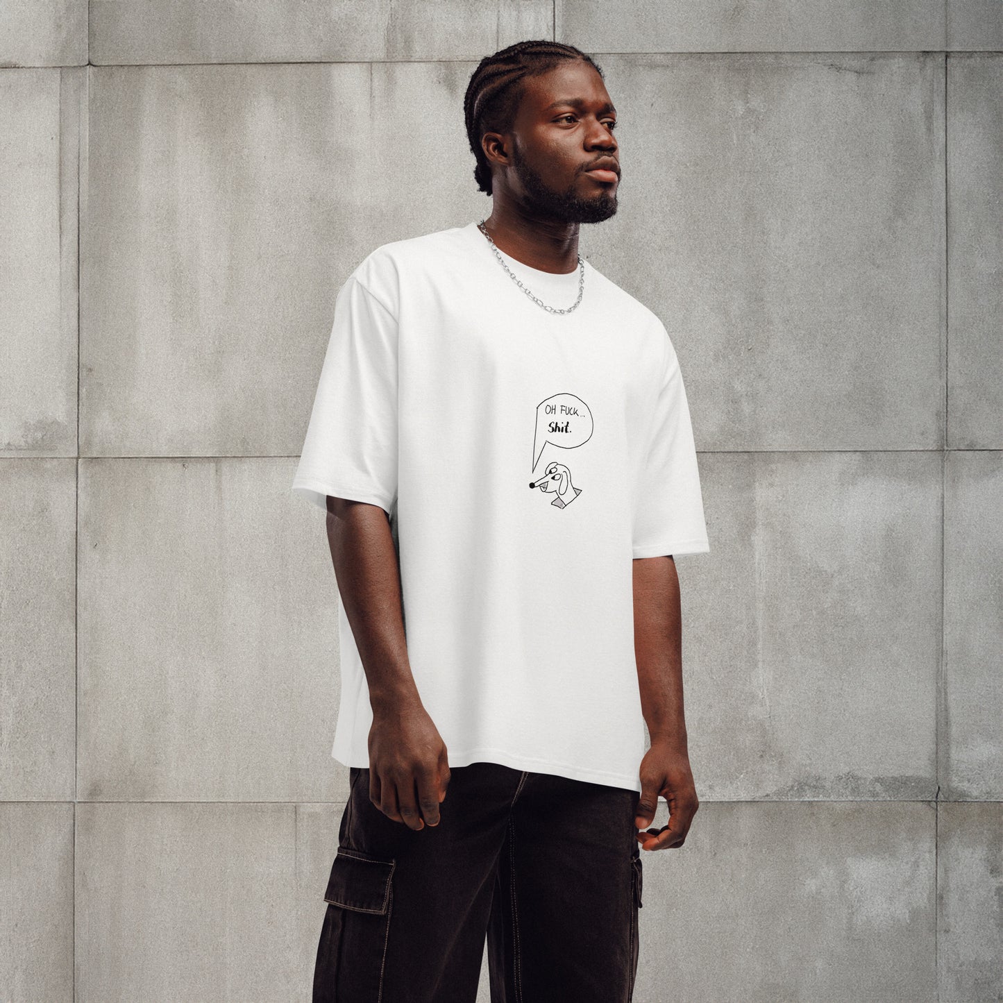 Oversized Heavy T-Shirt - SILLY DOG
