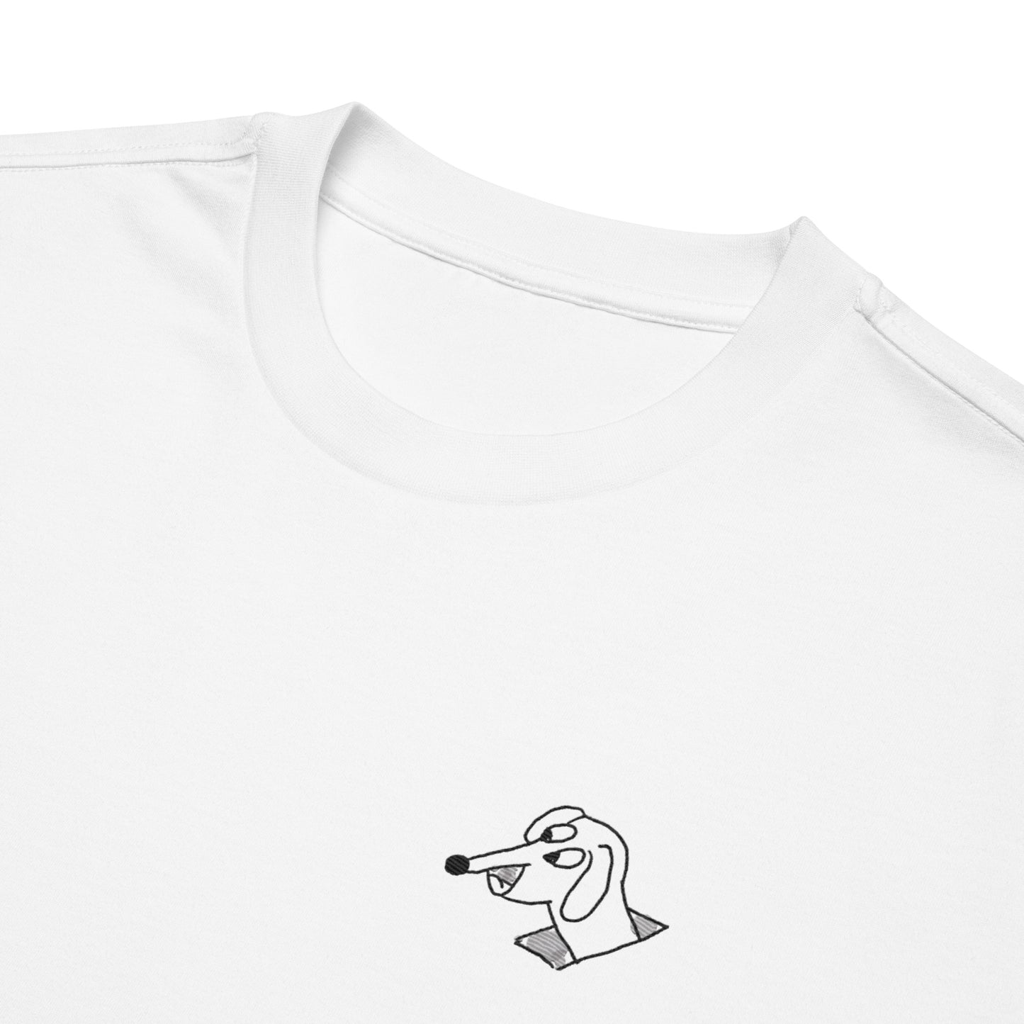 Oversized Heavy T-Shirt - SILLY DOG - Stiching